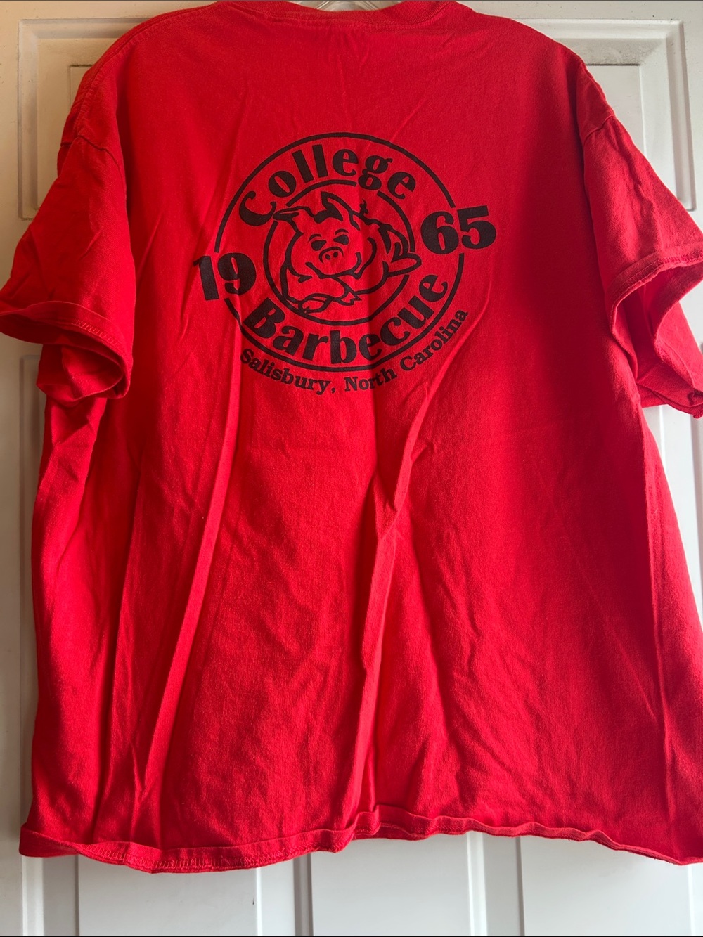 College Barbecue Graphic T-Shirt - Red